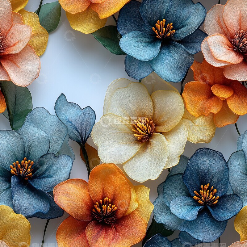 高清大图下载【趣麦麦图】花朵纹理背景