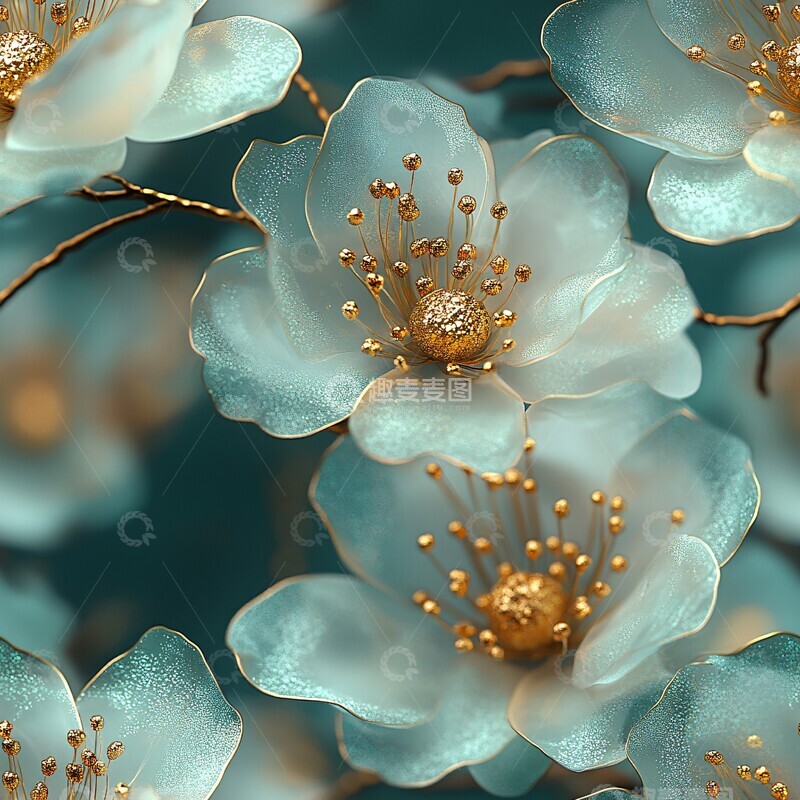 高清大图下载【趣麦麦图】翡翠金花茶翡翠金花花朵