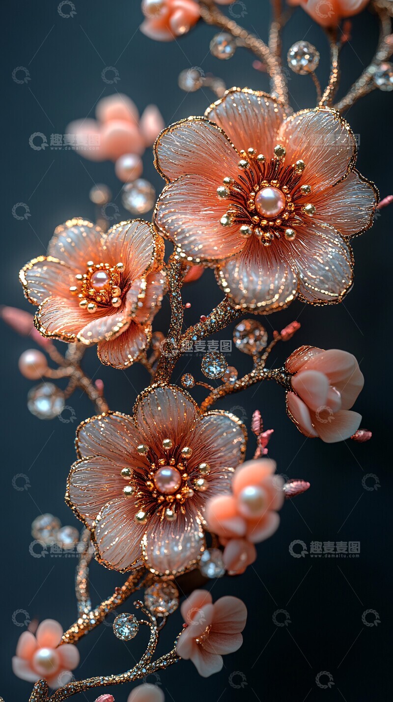 高清大图下载【趣麦麦图】天鹅绒织花刺绣1