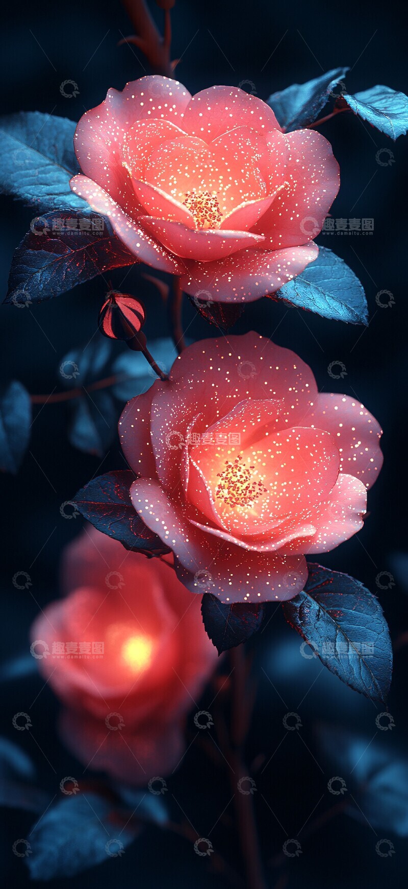 高清大图下载【趣麦麦图】夜光蔷薇园夜光蔷薇花园2