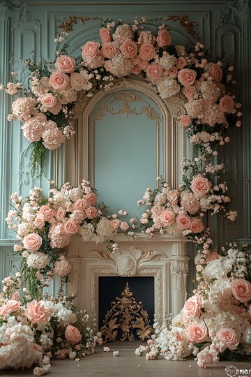 粉色法式宫廷风