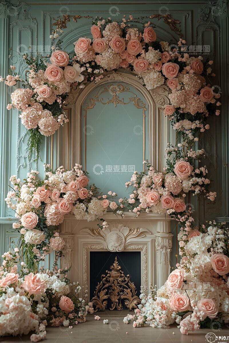 高清大图下载【趣麦麦图】粉色法式宫廷风