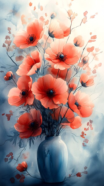 水彩花束水彩花束花朵