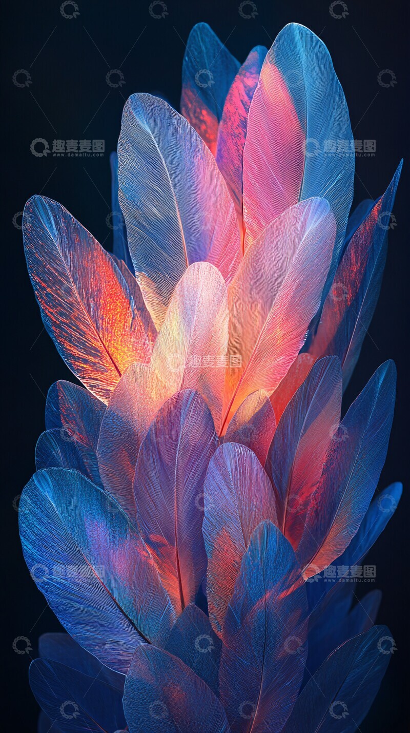 高清大图下载【趣麦麦图】羽毛梦幻装置1