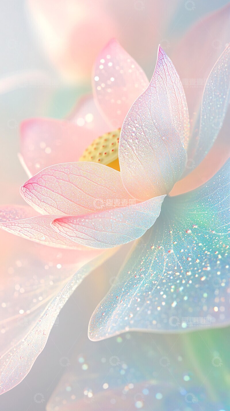 高清大图下载【趣麦麦图】莲花水滴特写1