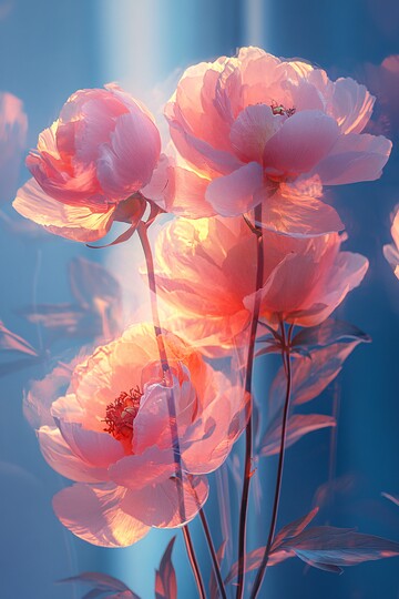 牡丹花多次曝光1