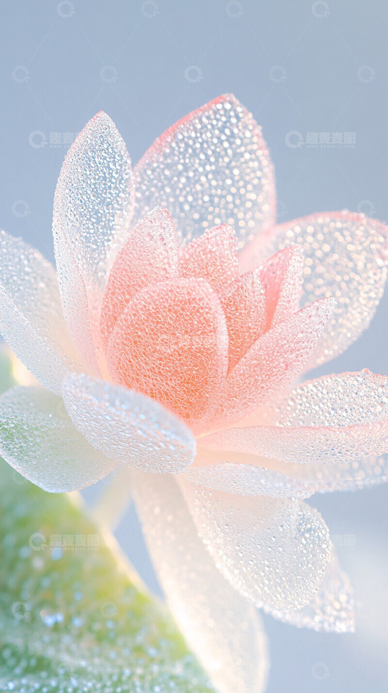 高清大图下载【趣麦麦图】西瓜水滴莲花叶2