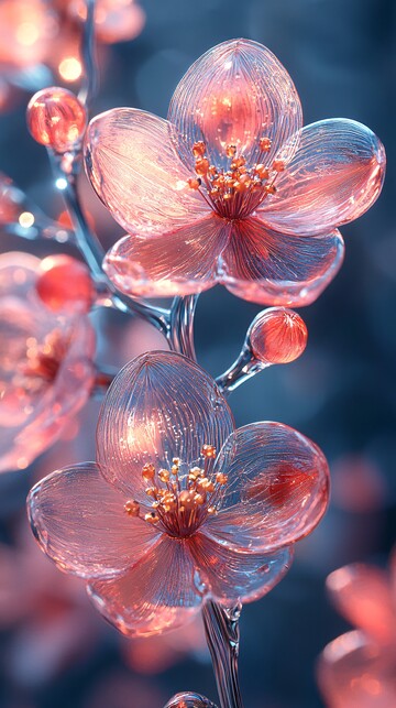 透明花与玻璃景观3