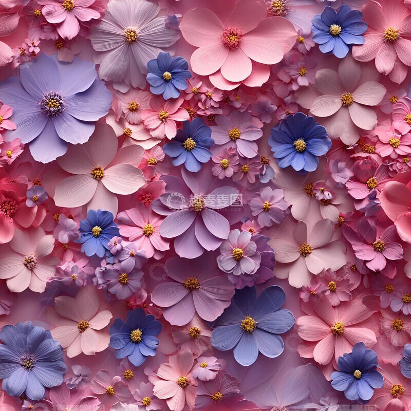 高清大图下载【趣麦麦图】压花设计花卉2