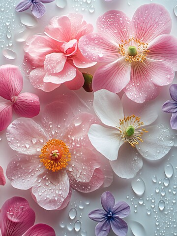 茉莉牡丹樱花图1