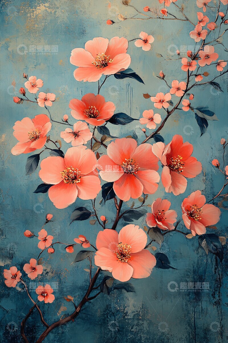 高清大图下载【趣麦麦图】花卉装饰图案