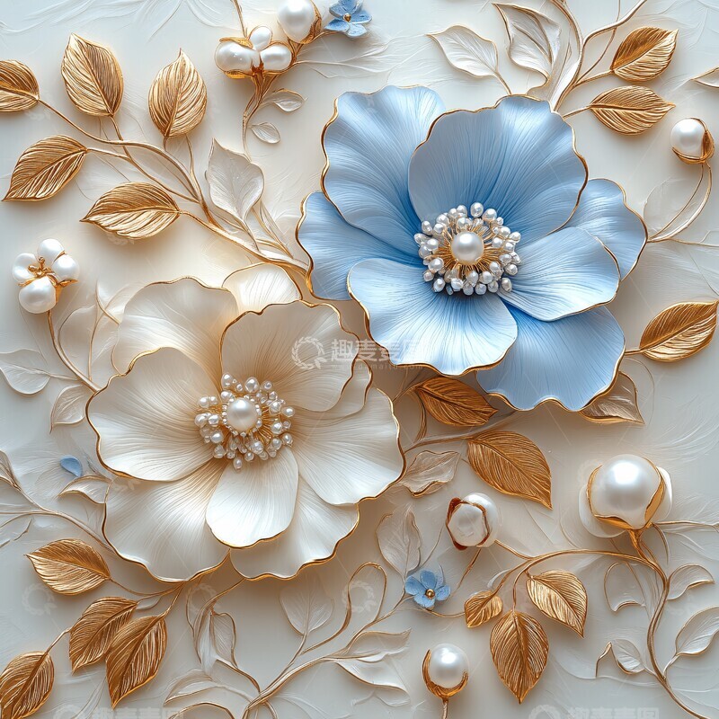 高清大图下载【趣麦麦图】蓝色贝母花壁纸1