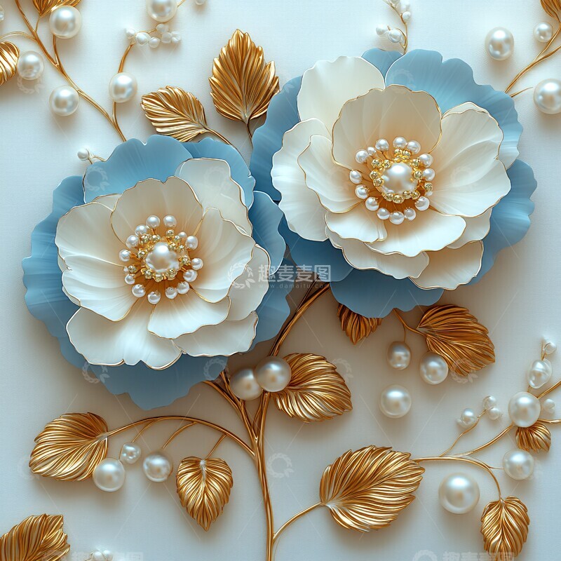 高清大图下载【趣麦麦图】蓝色贝母花壁纸2