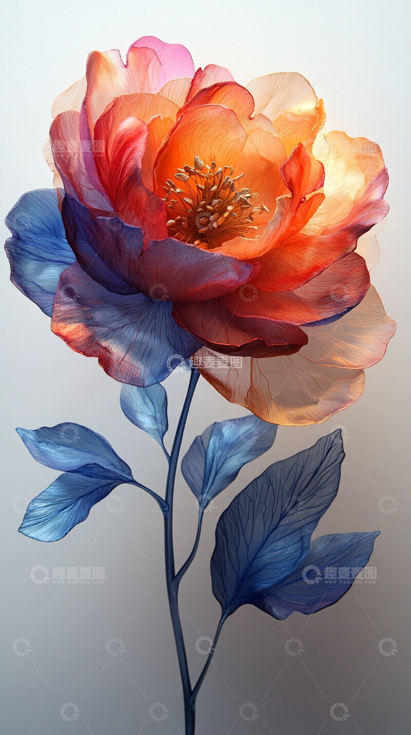 高清大图下载【趣麦麦图】牡丹花瓣凋落3