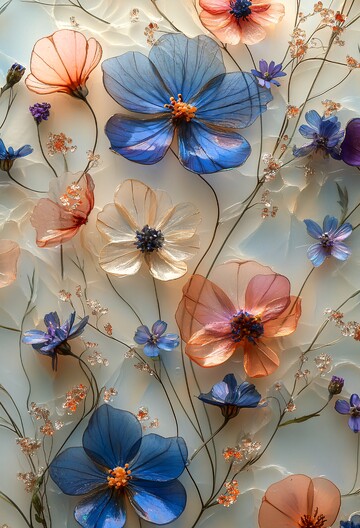 树脂花瓣装饰片2