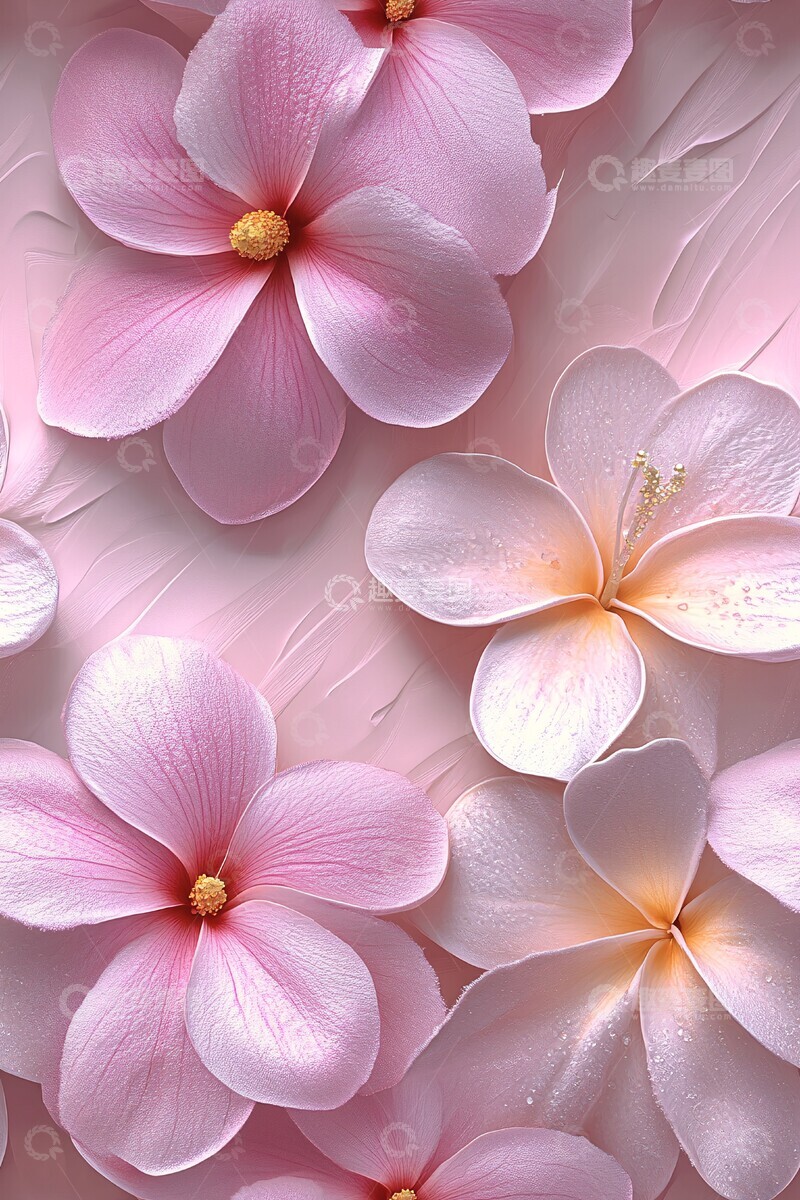 高清大图下载【趣麦麦图】乳白木纹鸡蛋花