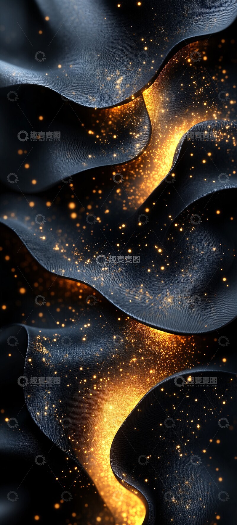 高清大图下载【趣麦麦图】黑色金色立体设计