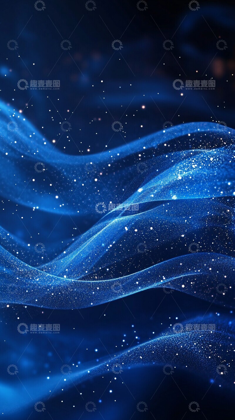 高清大图下载【趣麦麦图】蓝宝石光影壁纸2