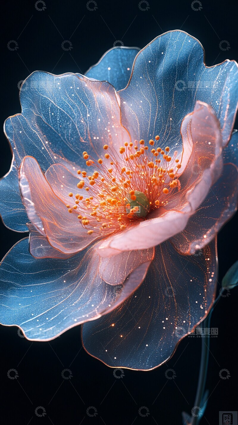 高清大图下载【趣麦麦图】牡丹花蕊刺绣1