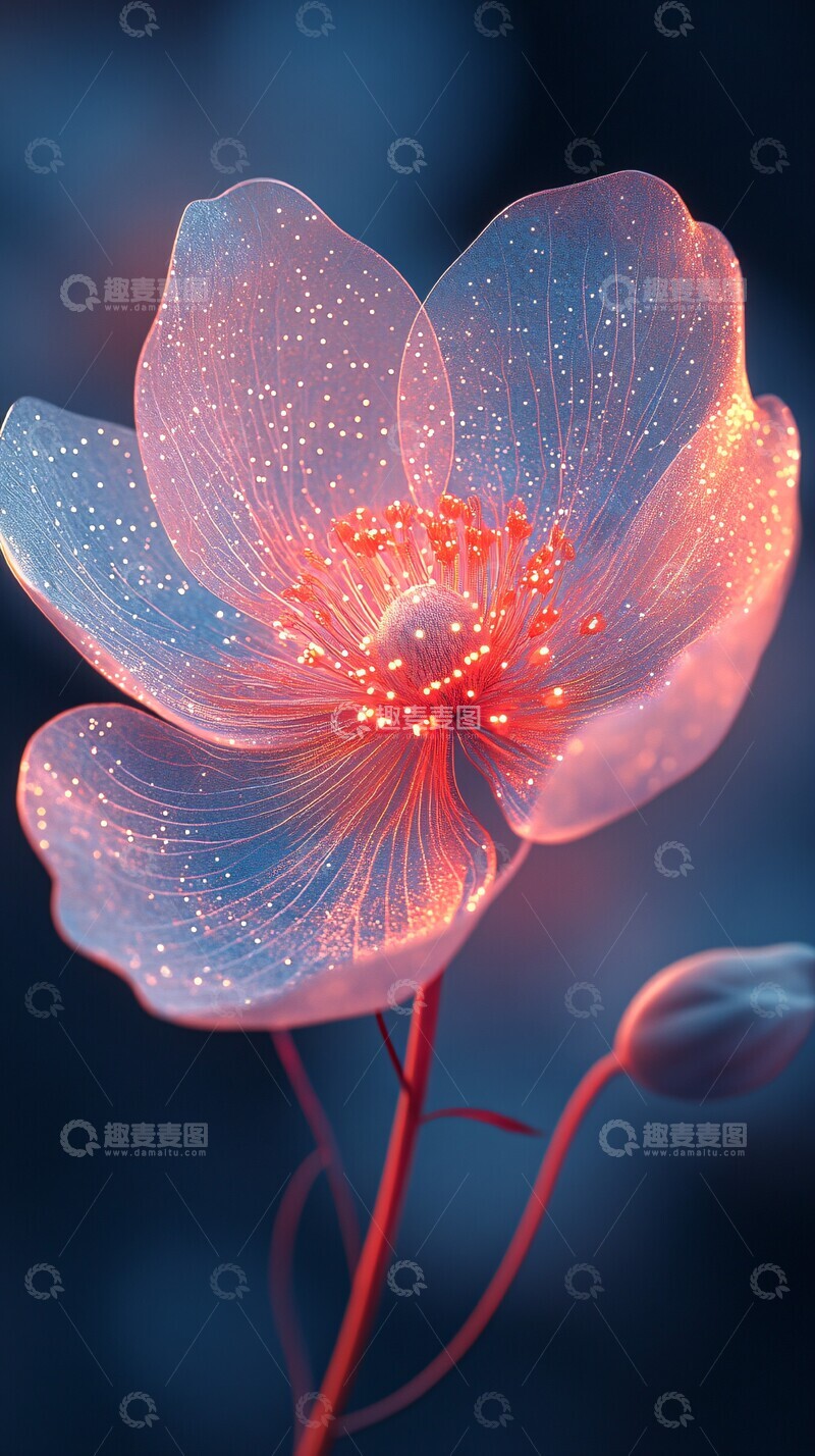 高清大图下载【趣麦麦图】牡丹花蕊刺绣