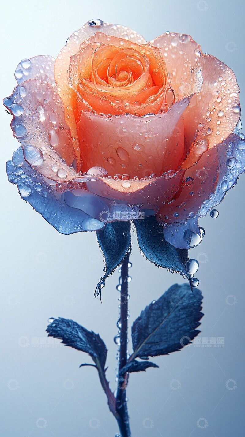 高清大图下载【趣麦麦图】夏日花影玫瑰形2