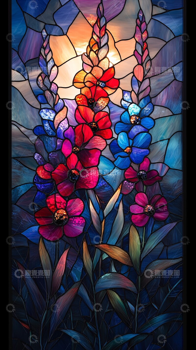 高清大图下载【趣麦麦图】野花玻璃光影2