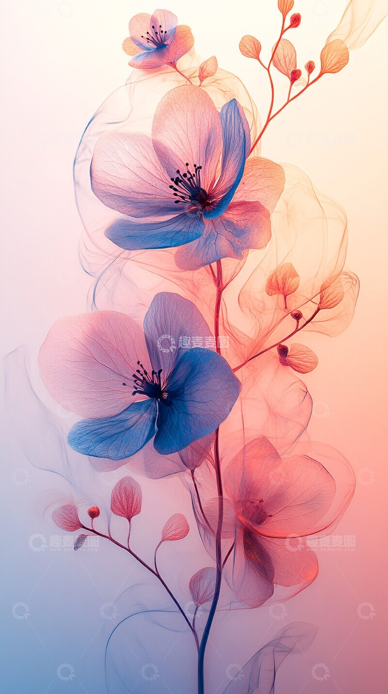 高清大图下载【趣麦麦图】粉色和谐花语1