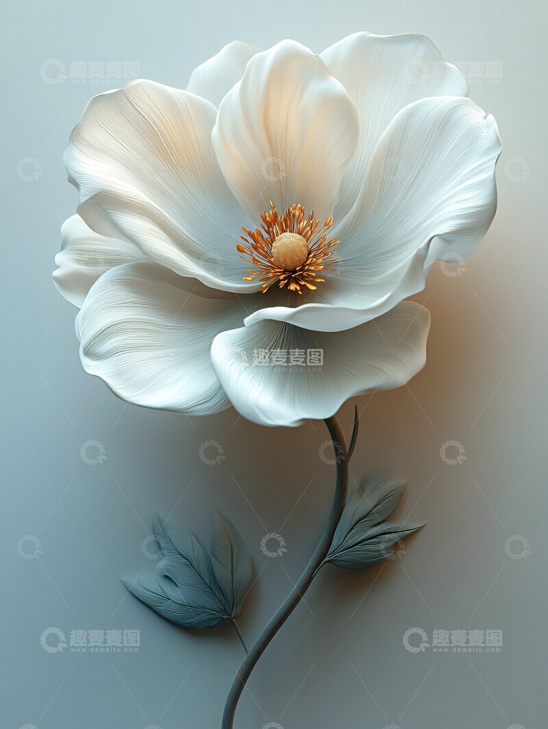 高清大图下载【趣麦麦图】抽象花卉数字艺术3