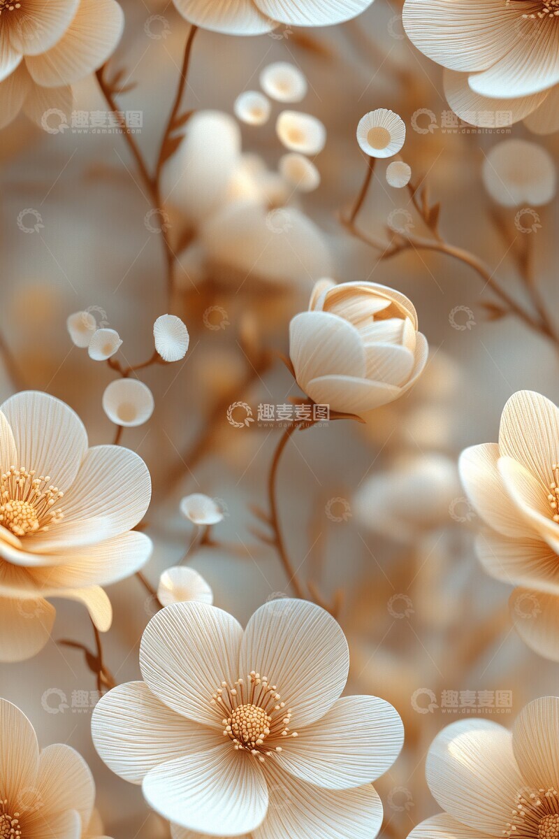 高清大图下载【趣麦麦图】黄色花朵玻璃图案