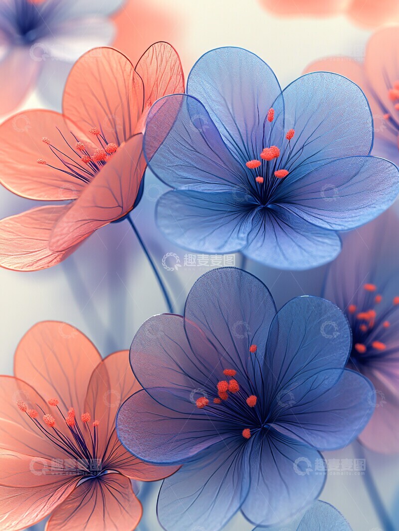 高清大图下载【趣麦麦图】花纹透明图案1