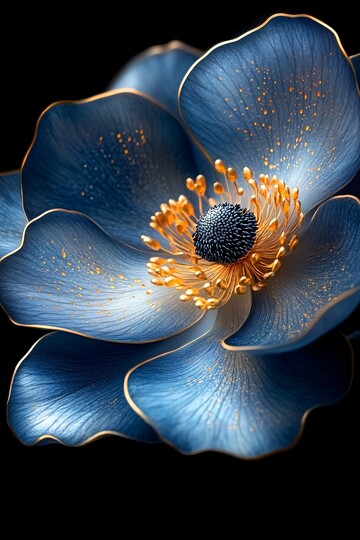 巨型蓝金花巨型黑色银色