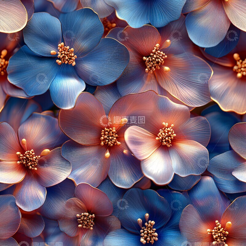 高清大图下载【趣麦麦图】软宝石花卉纹理1