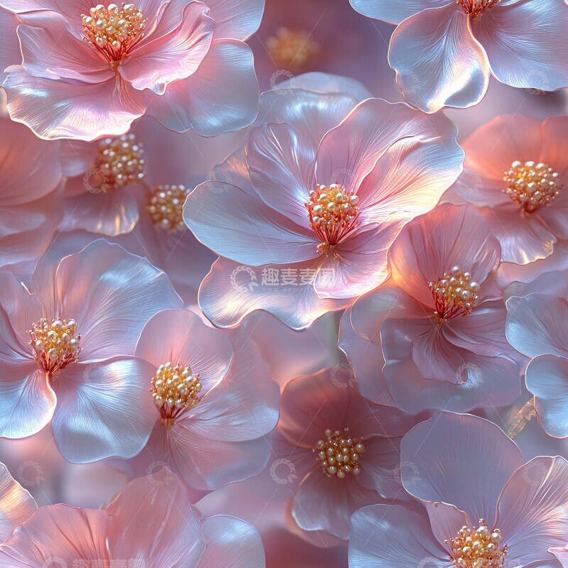 高清大图下载【趣麦麦图】软宝石花卉纹理