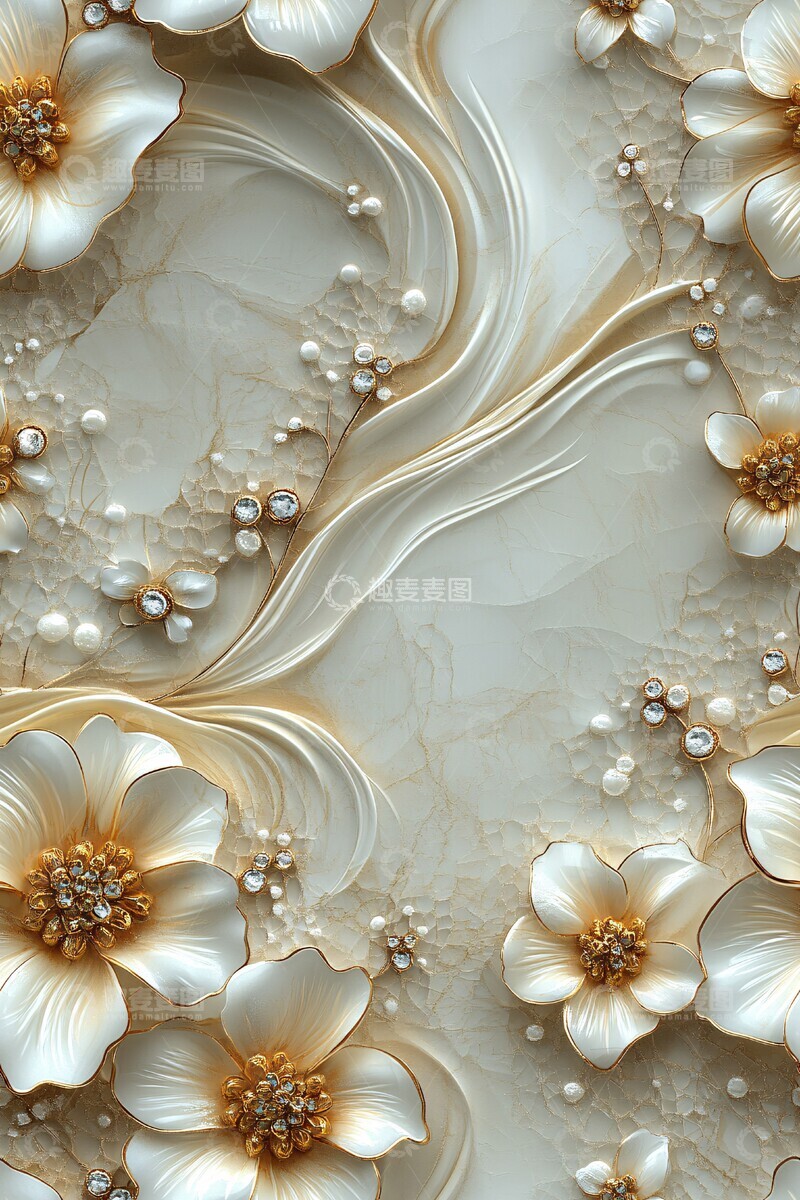 高清大图下载【趣麦麦图】黄色花朵玻璃图案1