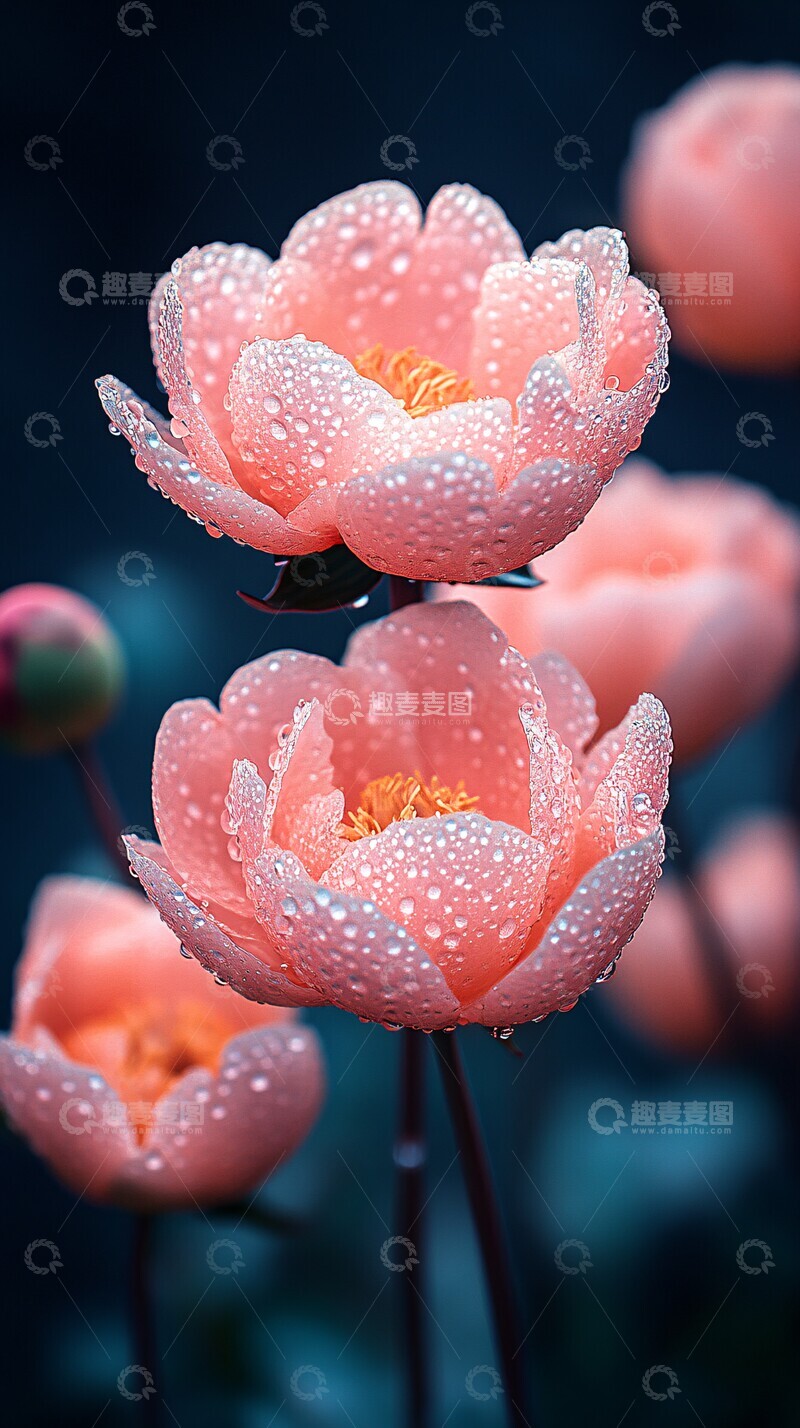 高清大图下载【趣麦麦图】牡丹簇拥盛开图