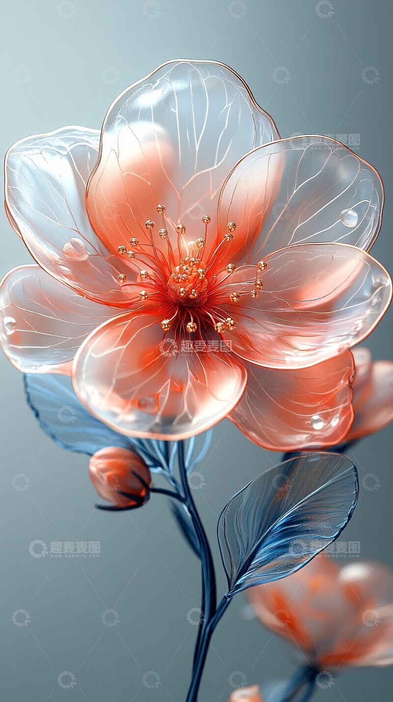 高清大图下载【趣麦麦图】珍珠花瓣造型