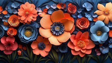 纸艺花圃纸艺花圃花朵