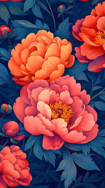 彩绘牡丹花彩绘牡丹花朵1