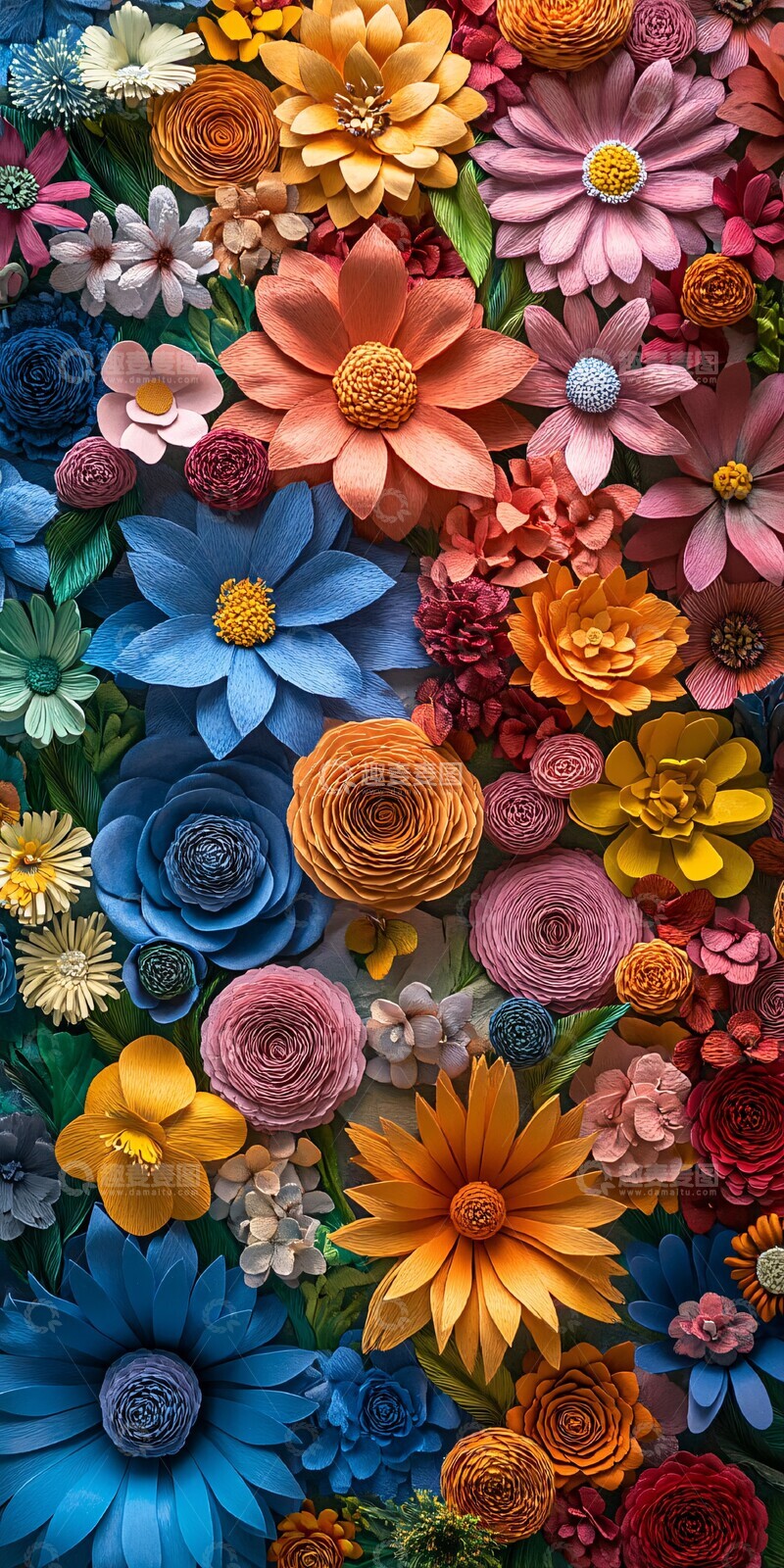 高清大图下载【趣麦麦图】花墙纸艺颜色高分辨率超写实1