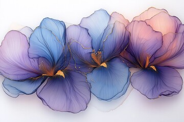 紫蓝渐变鸢尾花1