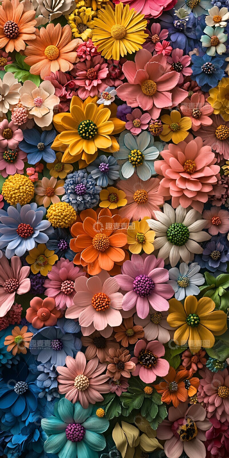 高清大图下载【趣麦麦图】花墙纸艺颜色高分辨率超写实
