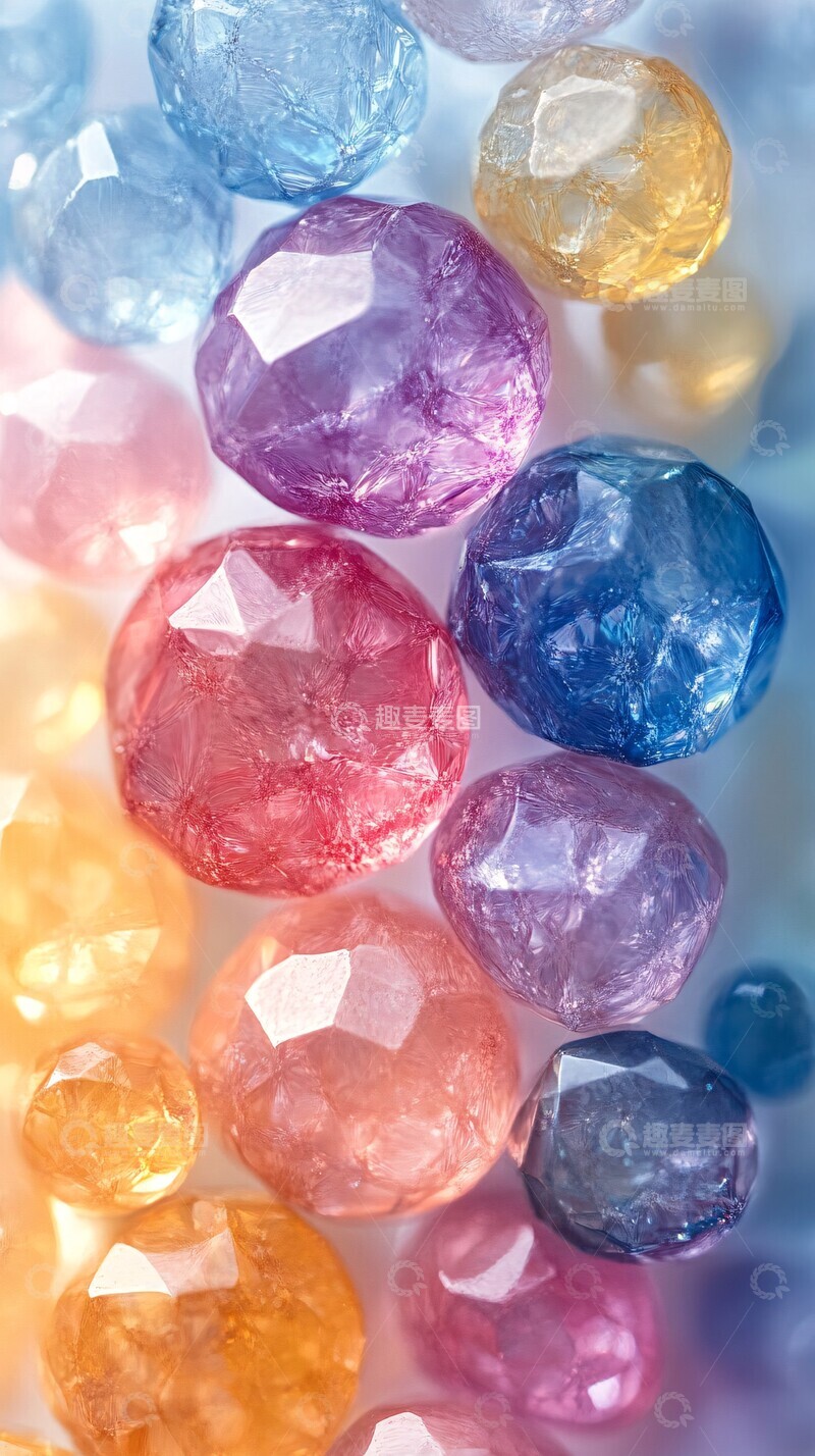 高清大图下载【趣麦麦图】水彩珠宝背景图1