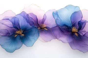 紫蓝渐变鸢尾花3