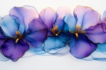 紫蓝渐变鸢尾花