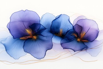 紫蓝渐变鸢尾花2