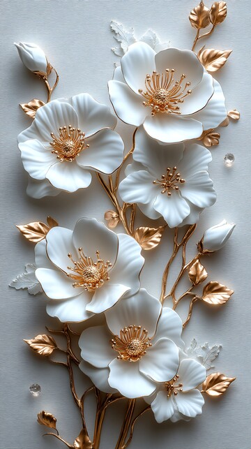 白金石花纹边框