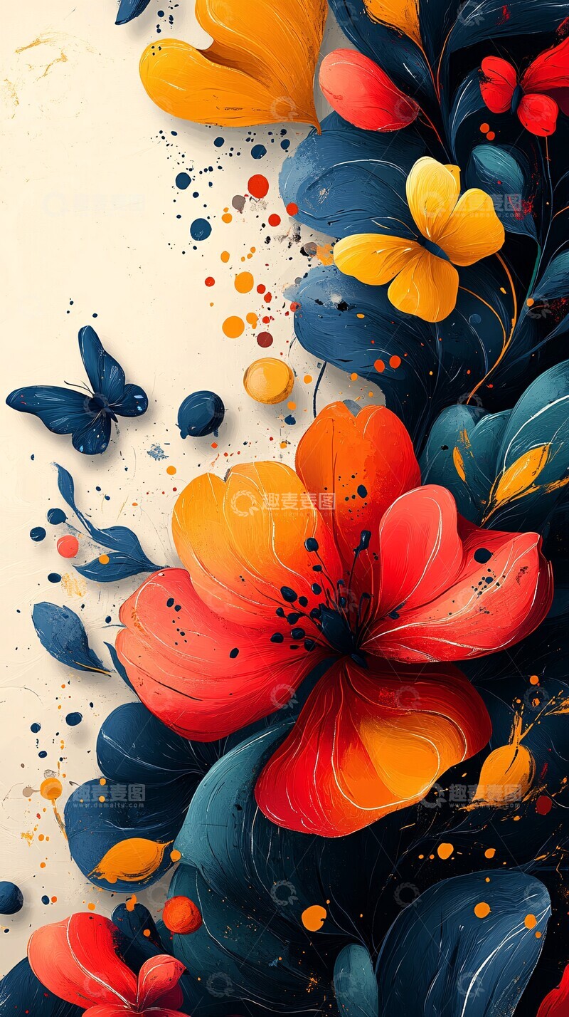 高清大图下载【趣麦麦图】空白页与彩色形状