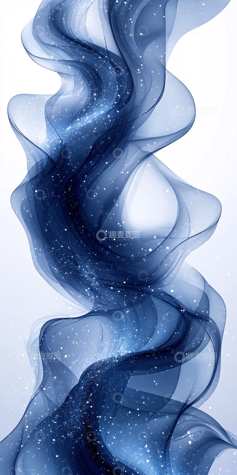 高清大图下载【趣麦麦图】蓝色边框白色背景1