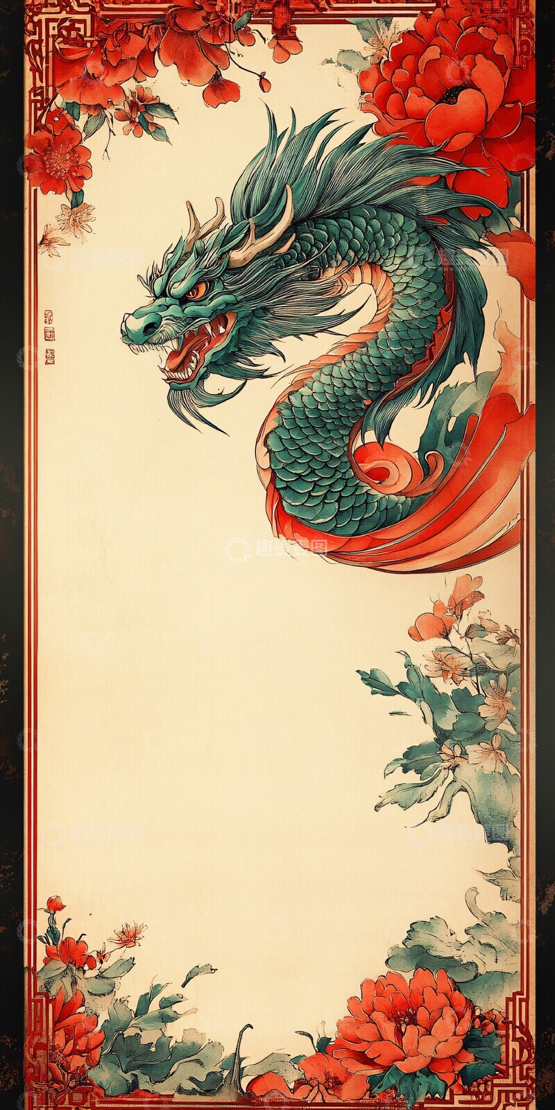 高清大图下载【趣麦麦图】中国风格图案1