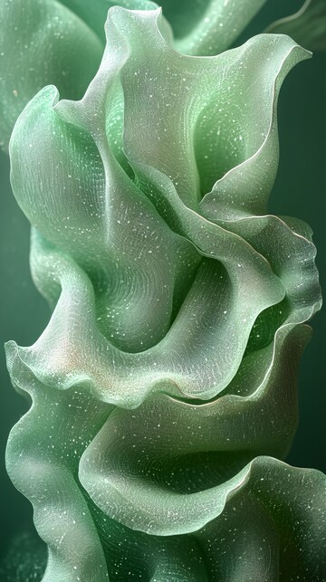 绿纹织锦卷轴图